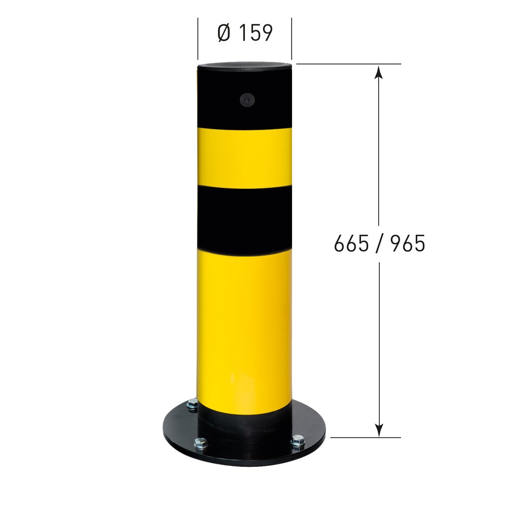 Produktabbildung Nr. 3: MORAVIA neigbarer Rammschutzpoller Swing, Innenbereich, Höhe 655 mm, Ø 159 mm