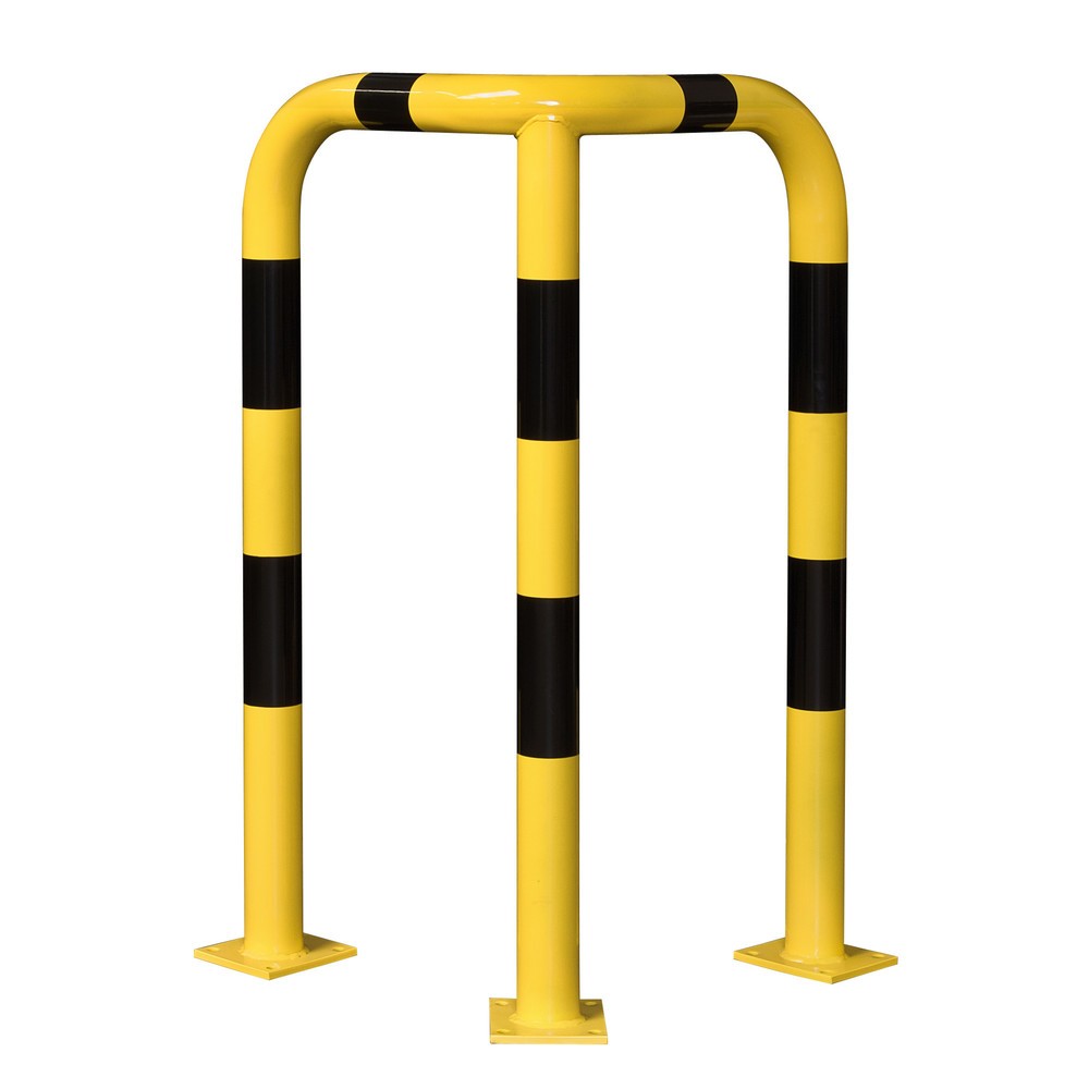 Produktabbildung: MORAVIA Rammschutzbügel,  Außenbereich, winkelförmig, HxT 1.200 x 600 mm