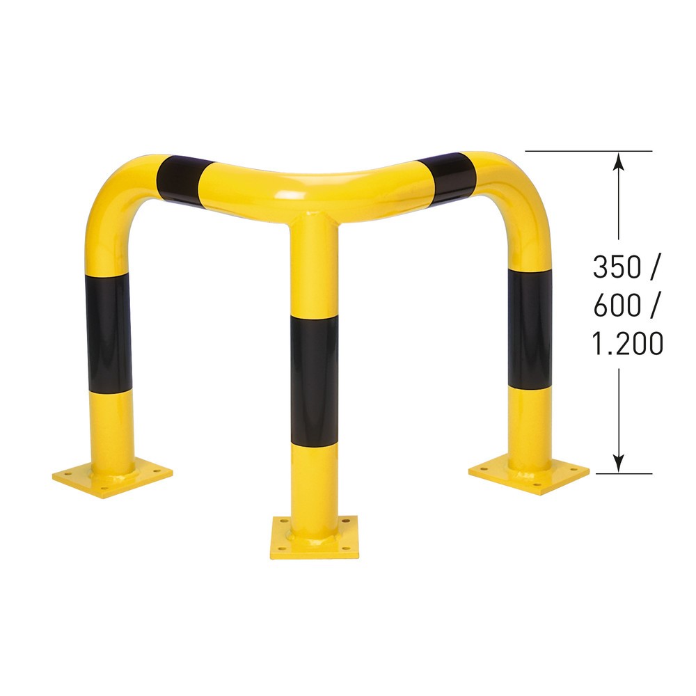 Produktabbildung Nr. 3: MORAVIA Rammschutzbügel,  Außenbereich, winkelförmig, winkelförmig, HxT 350 x 600 mm