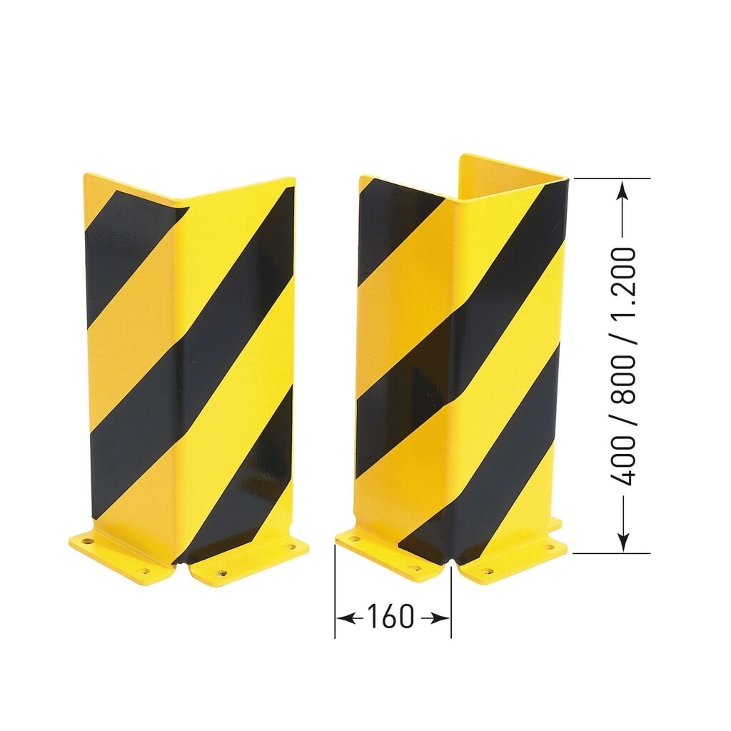 Produktabbildung Nr. 3: MORAVIA Rammschutzecke, Winkel-Profil, HxBxT 400 x 160 x 160 mm, Stärke 5 mm