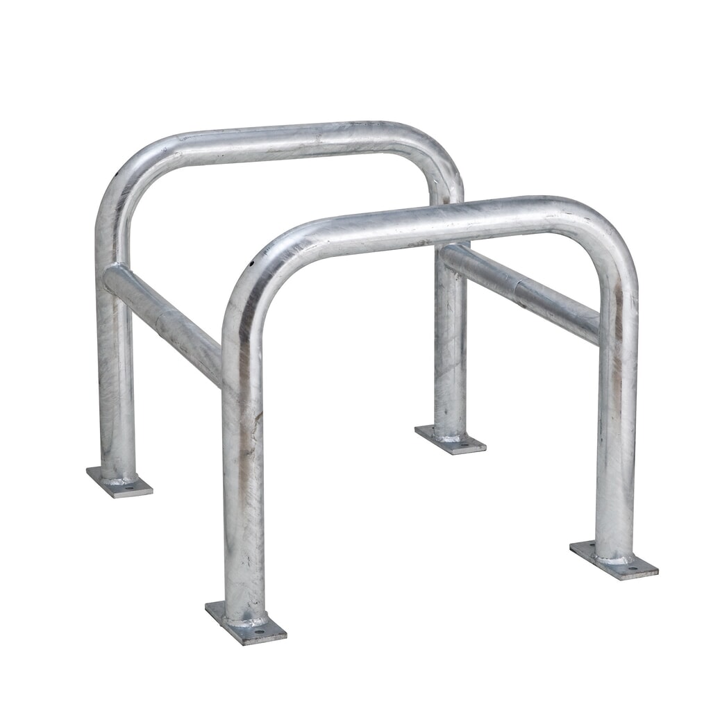 MORAVIA Säulen-Anfahrschutz, Außenbereich, feuerverzinkt, Höhe 600 mm, für Säulenmaße (BxT) 600 x 600 mm Produktabbildung: MORAVIA Säulen-Anfahrschutz, Außenbereich, feuerverzinkt, Höhe 600 mm, für Säulenmaße (BxT) 600 x 600 mm