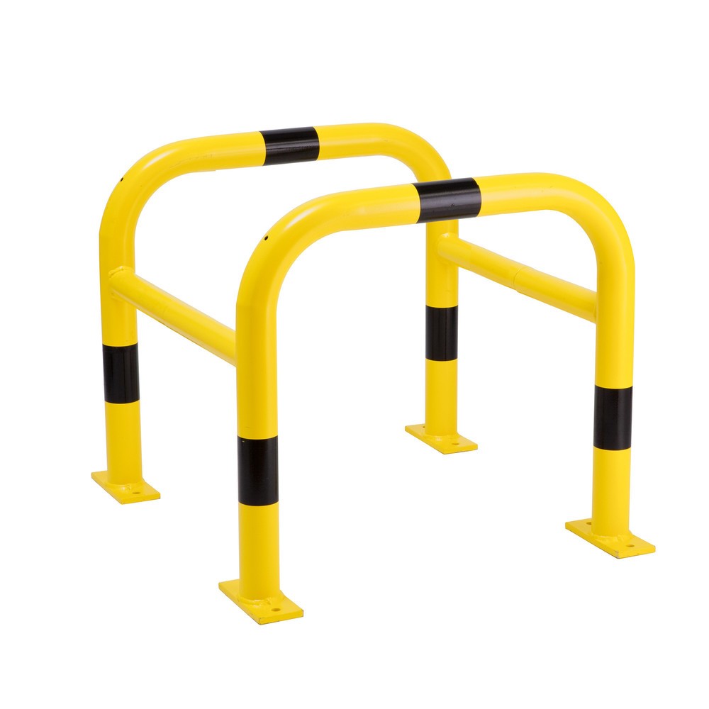 Produktabbildung: MORAVIA Rammschutzbügel für Säulen, Außenbereich, winkelförmig, HxBxT 600 x 720 x 720 mm