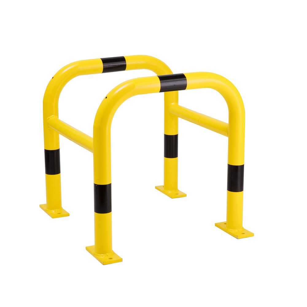 Produktabbildung: MORAVIA Rammschutzbügel für Säulen, Außenbereich, winkelförmig, HxBxT 600 x 520 x 520 mm