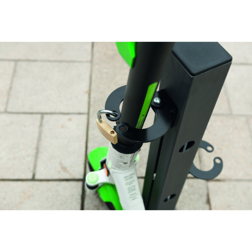Produktabbildung Nr. 2: MORAVIA Scooter-Parker, 2 Einstellplätze, höhenverstellbare Halteschellen