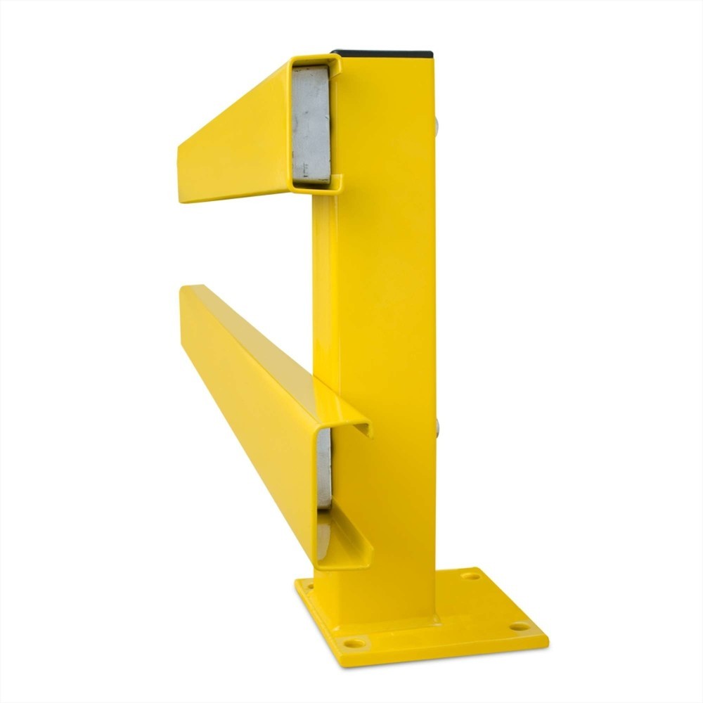 Produktabbildung Nr. 2: Standpfosten für Schutzplanken C-Profil, Außeneinsatz, Höhe 465 mm, gelb