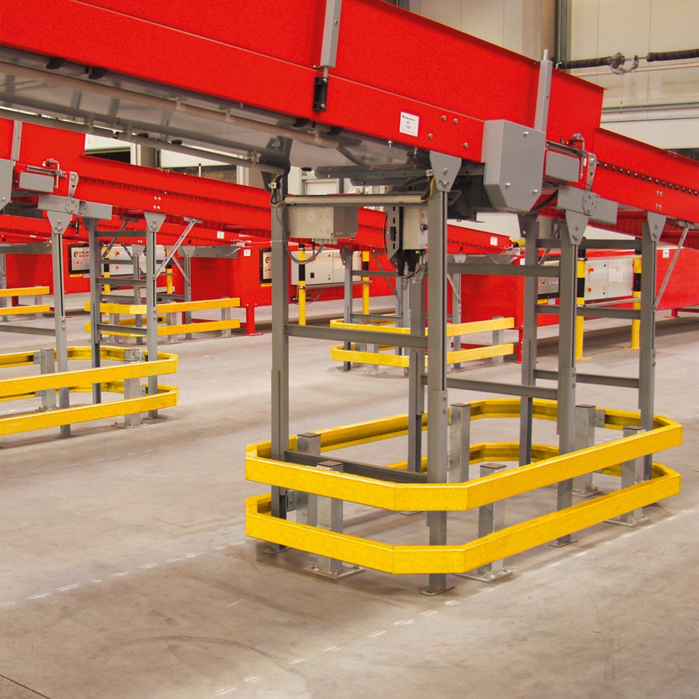Produktabbildung Nr. 2: MORAVIA Standpfosten für Schutzplanken C-Profil, Inneneinsatz, Höhe 465 mm