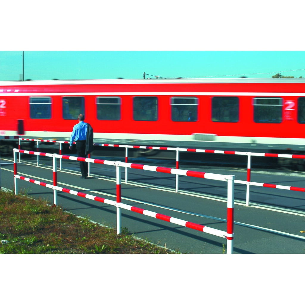 Produktabbildung Nr. 6: MORAVIA Systemgeländer MORION, Querrohr, Ø 60 mm, Länge 1.000 mm, Rastermaß 1.170 mm, feuerverzinkt