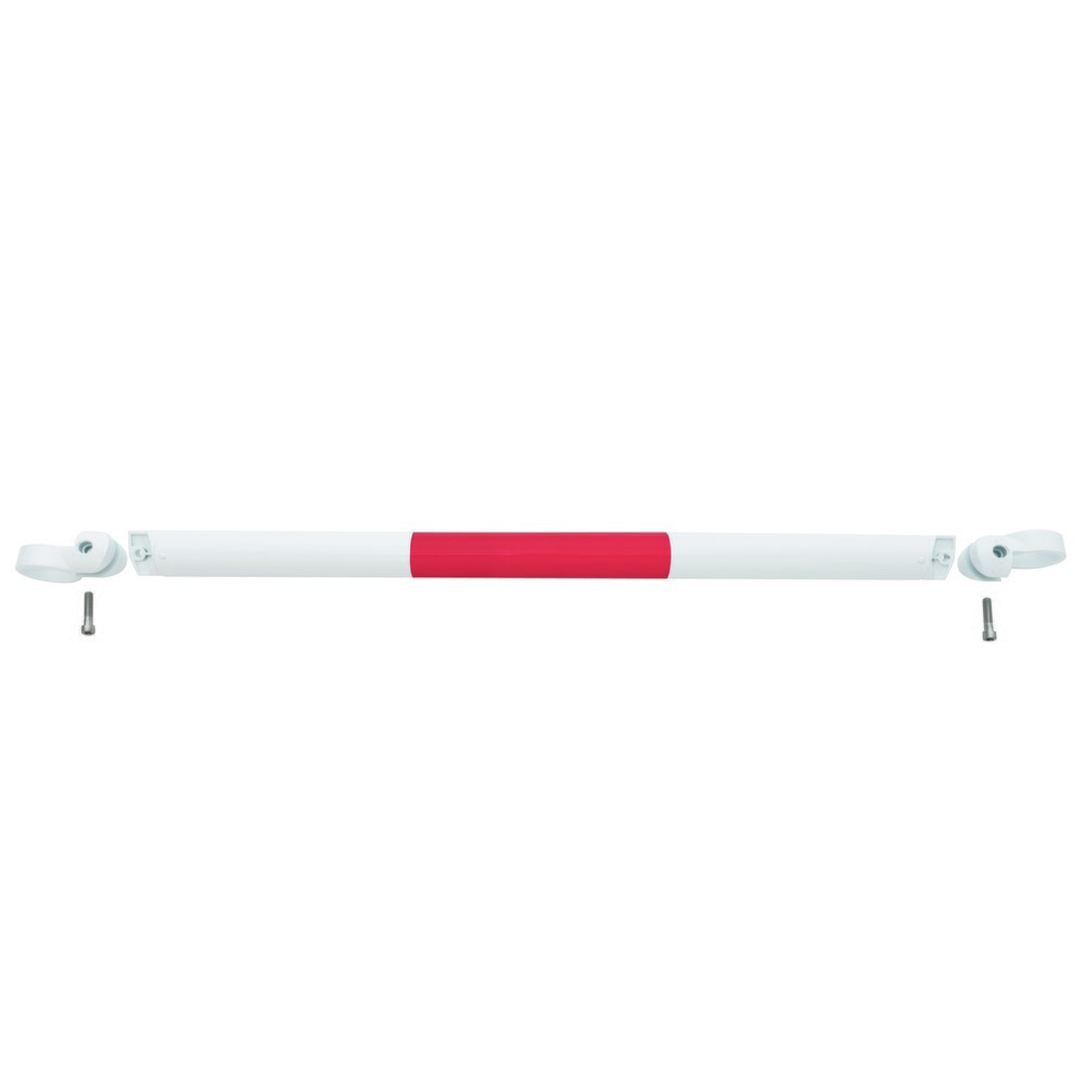 Produktabbildung Nr. 1: MORAVIA Systemgeländer MORION, Querrohr, Ø 60 mm, Länge 1.000 mm, Rastermaß 1.170 mm, feuerverzinkt u. lackiert, rot/weiß