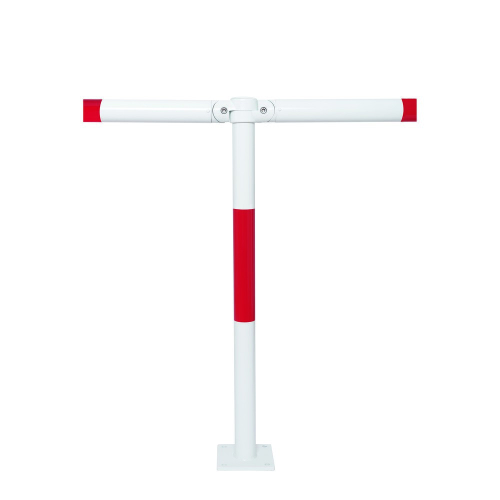 Produktabbildung Nr. 4: MORAVIA Systemgeländer MORION, Querrohr, Ø 60 mm, Länge 1.500 mm, Rastermaß 1.670 mm, feuerverzinkt u. lackiert, rot/weiß