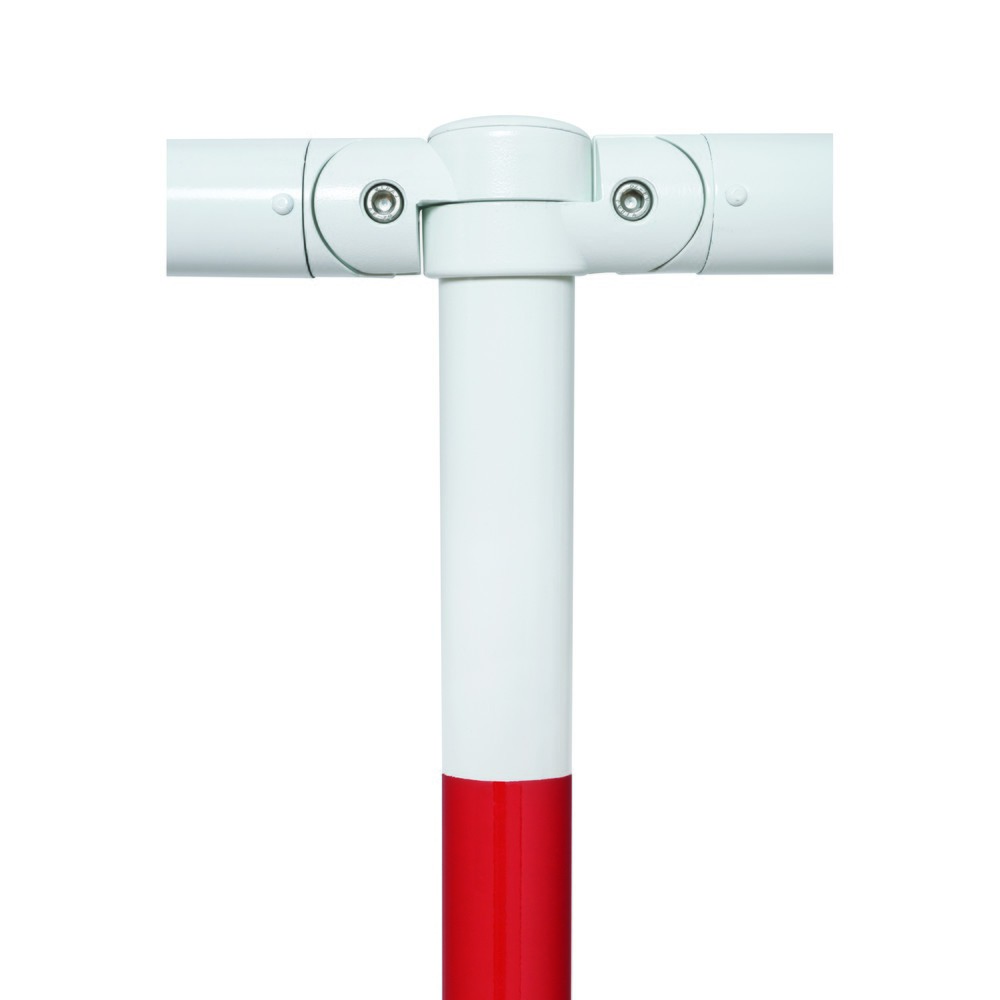 Produktabbildung Nr. 5: MORAVIA Systemgeländer MORION, Querrohr, Ø 60 mm, Länge 1.500 mm, Rastermaß 1.670 mm, feuerverzinkt u. lackiert, rot/weiß