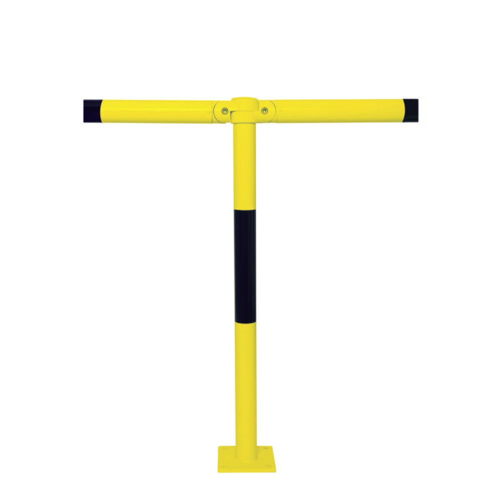 Produktabbildung Nr. 5: MORAVIA Systemgeländer MORION, Querrohr, Ø 60 mm, Länge 2.000 mm, Rastermaß 2.170 mm, feuerverzinkt u. lackiert, schwarz/gelb