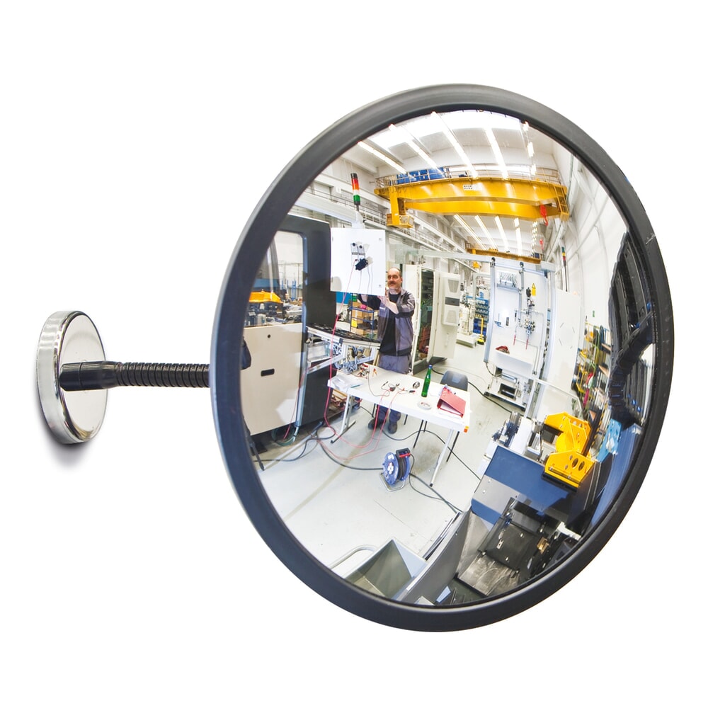 MORAVIA Weitwinkelspiegel DETEKTIV, Magnethalterung, Ø 300 mm Produktabbildung: MORAVIA Weitwinkelspiegel DETEKTIV, Magnethalterung, Ø 300 mm