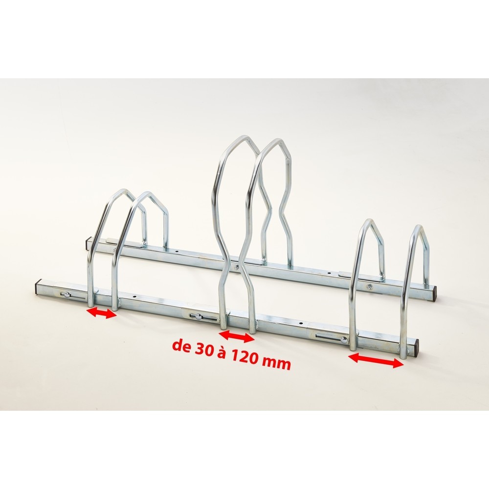 Produktabbildung Nr. 7: MOTTEZ Fahrradständer für 3 Fahrräder, 2 Ebenen FAT BIKE