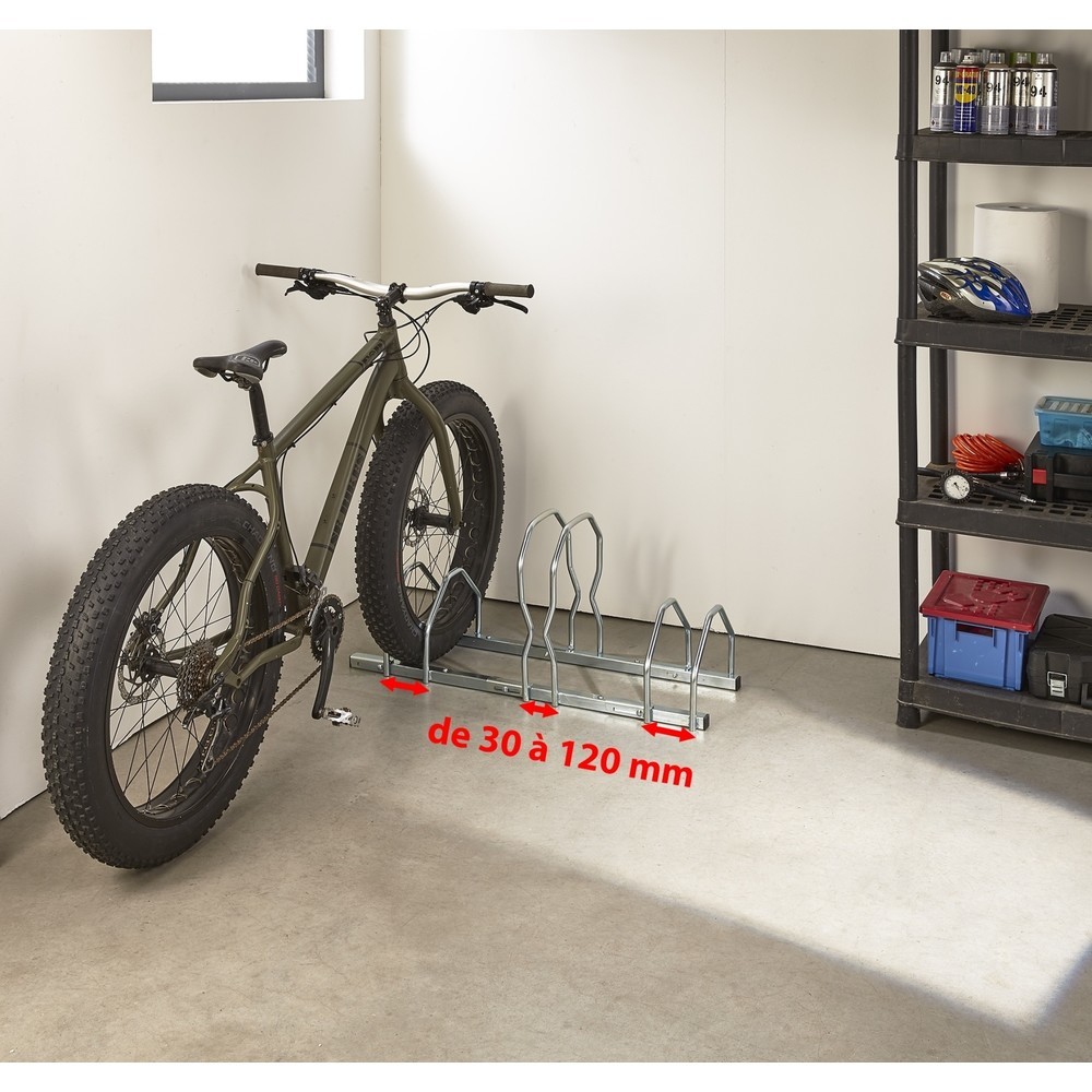 Produktabbildung Nr. 8: MOTTEZ Fahrradständer für 3 Fahrräder, 2 Ebenen FAT BIKE