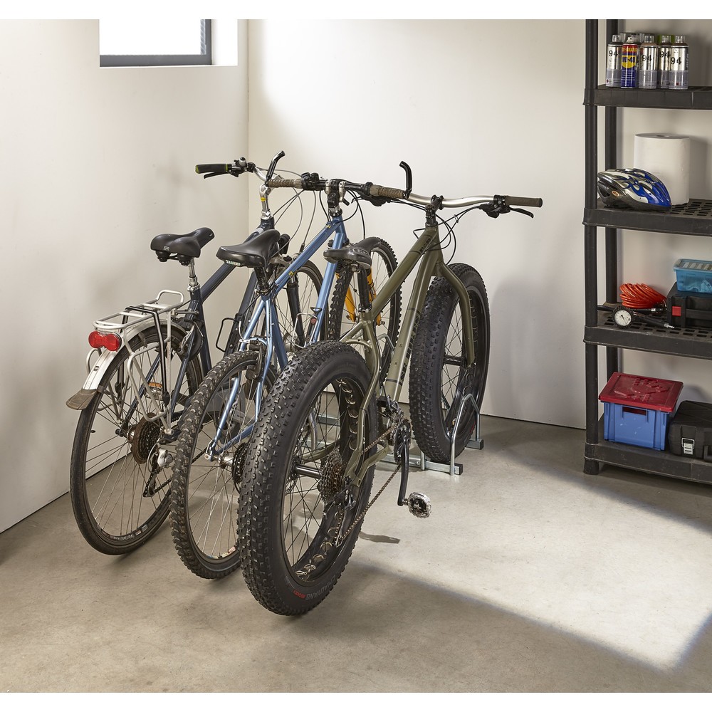 Produktabbildung Nr. 9: MOTTEZ Fahrradständer für 3 Fahrräder, 2 Ebenen FAT BIKE