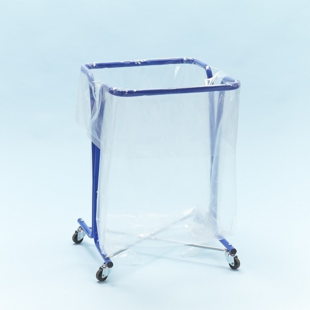 Produktabbildung: MOTTEZ Müllsackständer 240 Liter mit Rollen, blau