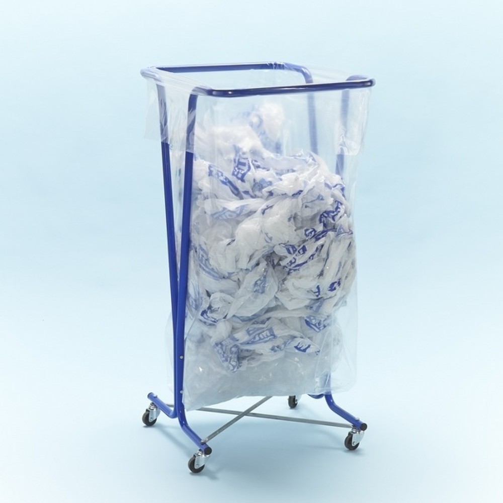 Produktabbildung Nr. 2: MOTTEZ Müllsackständer 400 Liter mit Rollen, blau