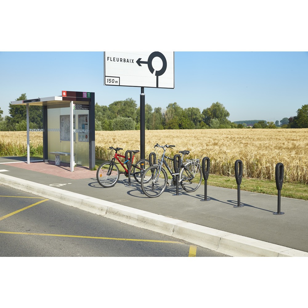 Produktabbildung Nr. 5: MOTTEZ Pfosten für 2 Fahrräder, Länge 260 mm