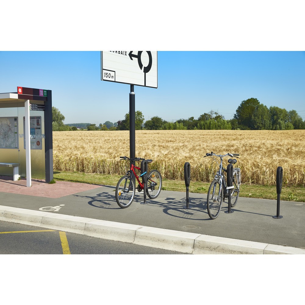 Produktabbildung Nr. 8: MOTTEZ Pfosten für 2 Fahrräder, Länge 260 mm