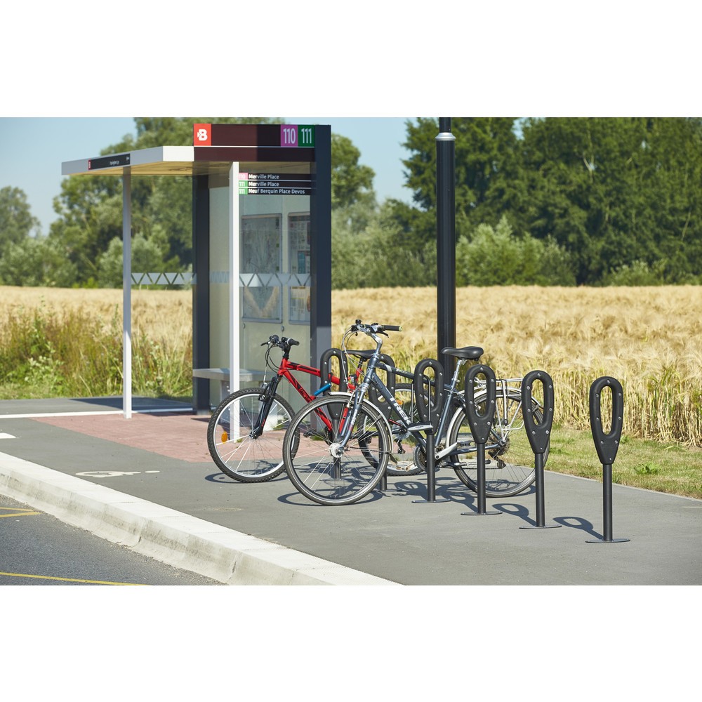 Produktabbildung Nr. 9: MOTTEZ Pfosten für 2 Fahrräder, Länge 260 mm