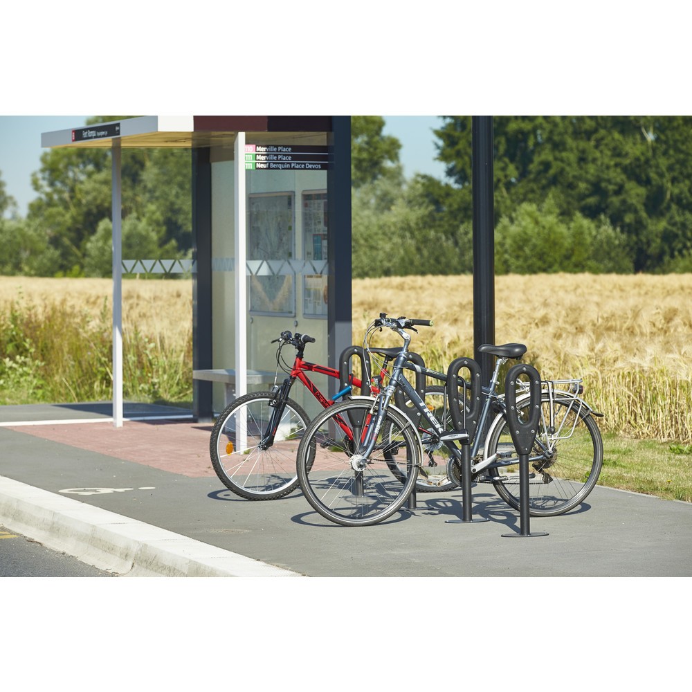 Produktabbildung Nr. 10: MOTTEZ Pfosten für 2 Fahrräder, Länge 260 mm