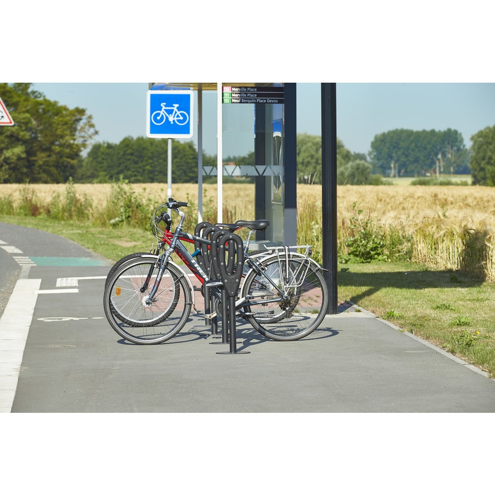 Produktabbildung Nr. 11: MOTTEZ Pfosten für 2 Fahrräder, Länge 260 mm