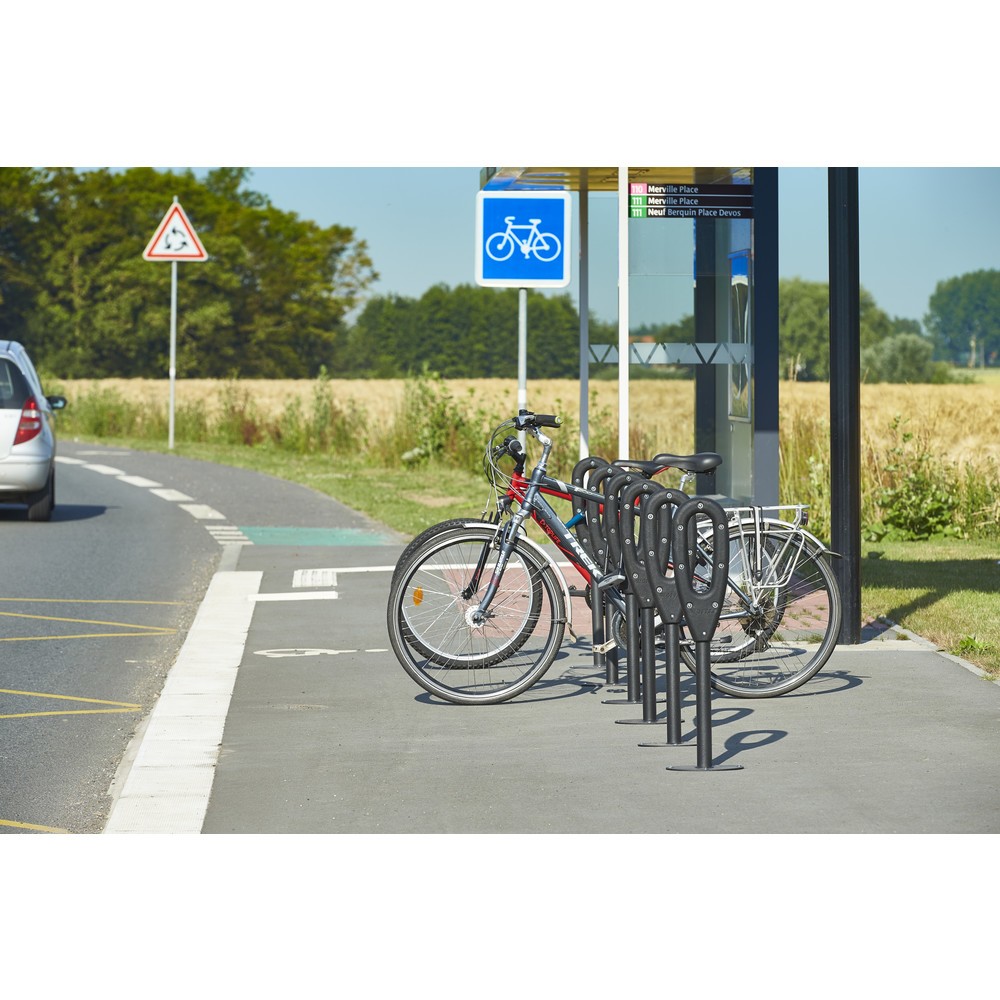 Produktabbildung Nr. 13: MOTTEZ Pfosten für 2 Fahrräder, Länge 260 mm