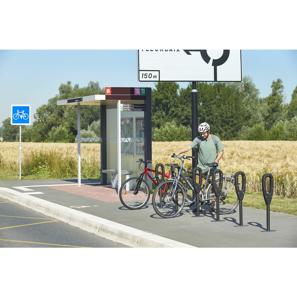 Produktabbildung Nr. 14: MOTTEZ Pfosten für 2 Fahrräder, Länge 260 mm