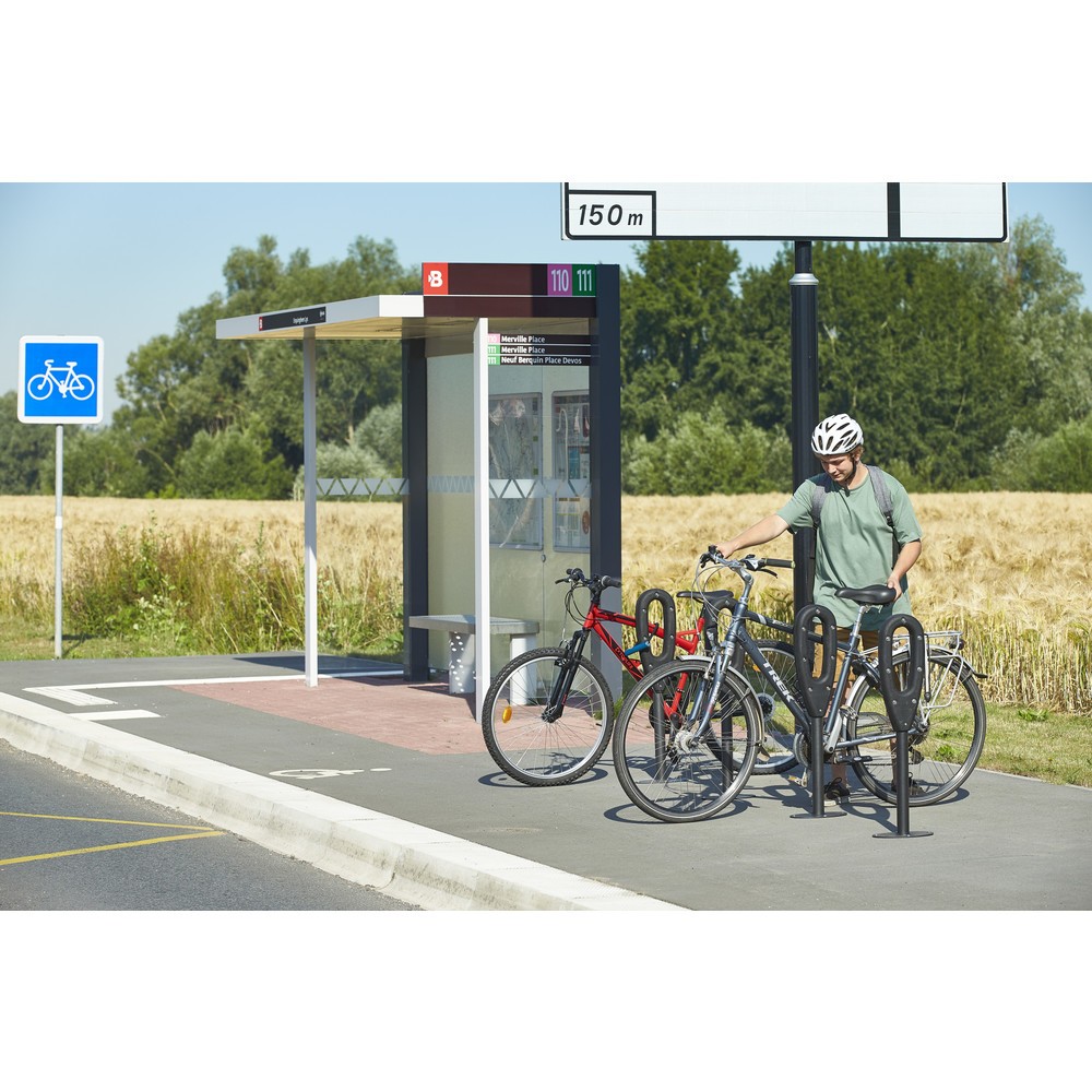 Produktabbildung Nr. 15: MOTTEZ Pfosten für 2 Fahrräder, Länge 260 mm