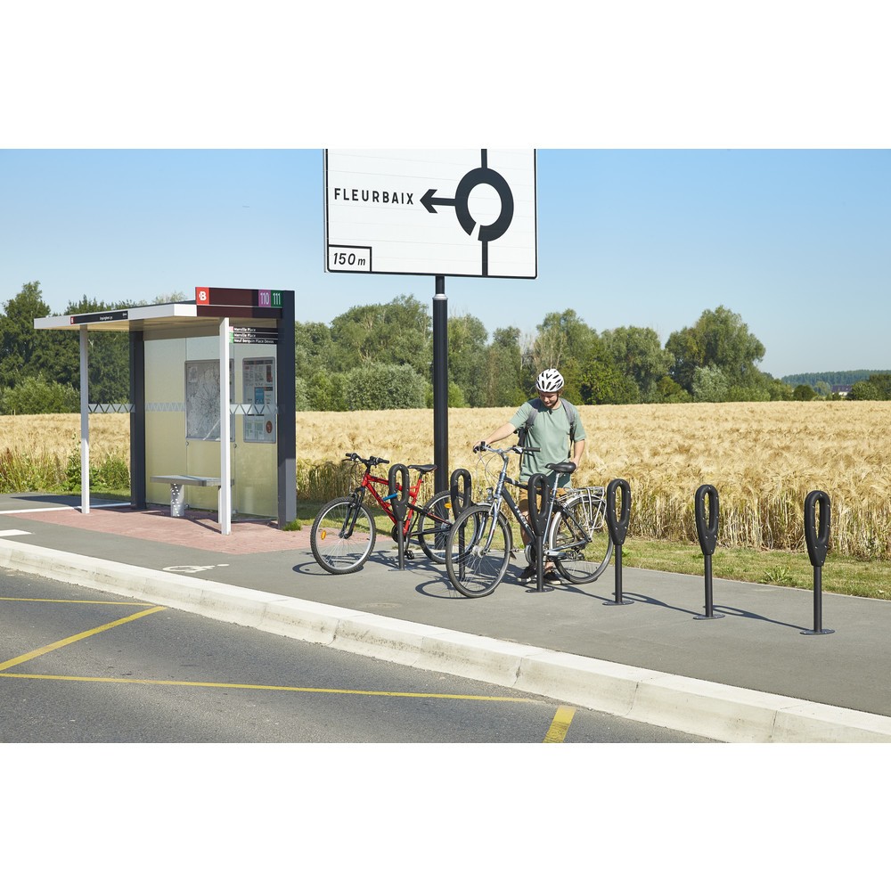 Produktabbildung Nr. 17: MOTTEZ Pfosten für 2 Fahrräder, Länge 260 mm