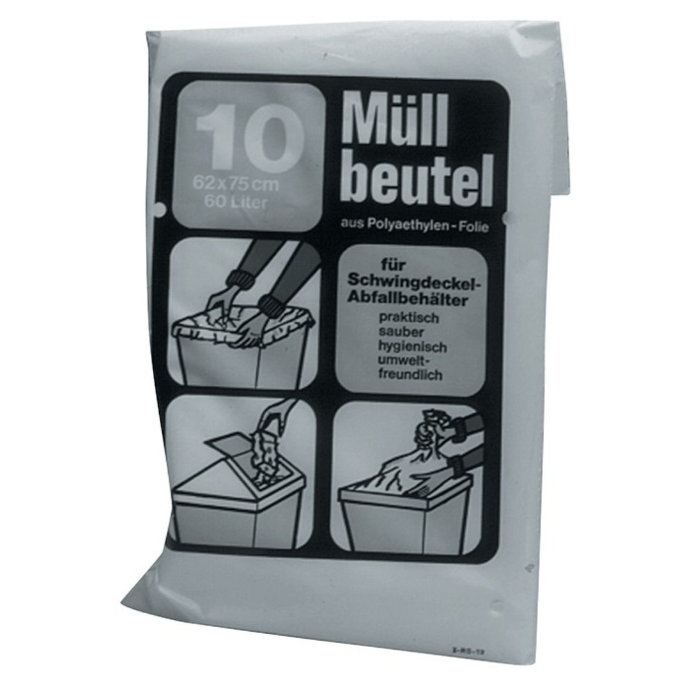 Produktabbildung: Müllbeutel B700xL1100mm 120l 60 µm blau 10St./Btl.