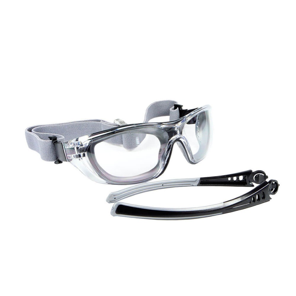 Produktabbildung Nr. 2: Multi Vision Schutzbrille, Kombination Bügel & Vollsichtbrille mit Gummiband