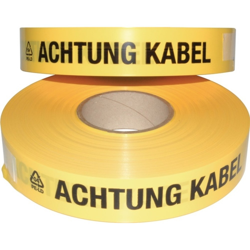 Produktabbildung Nr. 2: Trassenwarnband Aufdruck Achtung KabB40mm L250m gelb