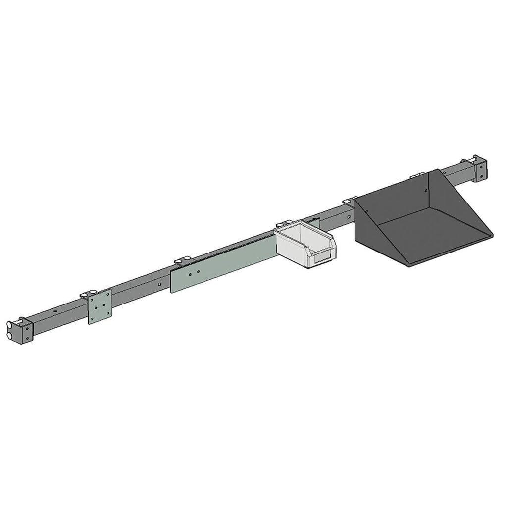 Produktabbildung Nr. 3: Multifunktionsträger für Rocholz Packtisch, HxBxT 40 x 1.640 x 40 mm