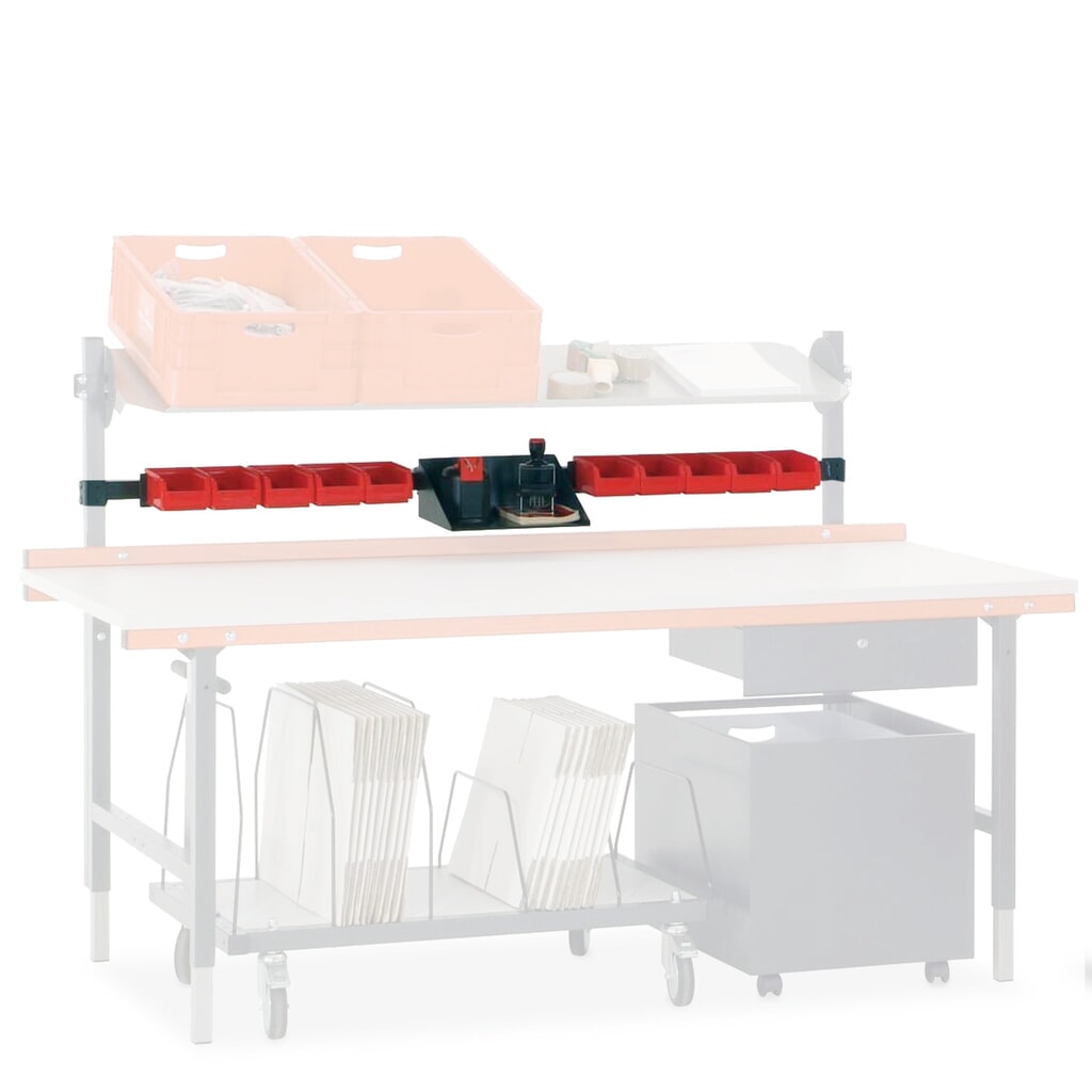 Multifunktionsträger für Rocholz Packtisch, HxBxT 40 x 1.640 x 40 mm Produktabbildung: Multifunktionsträger für Rocholz Packtisch, HxBxT 40 x 1.640 x 40 mm