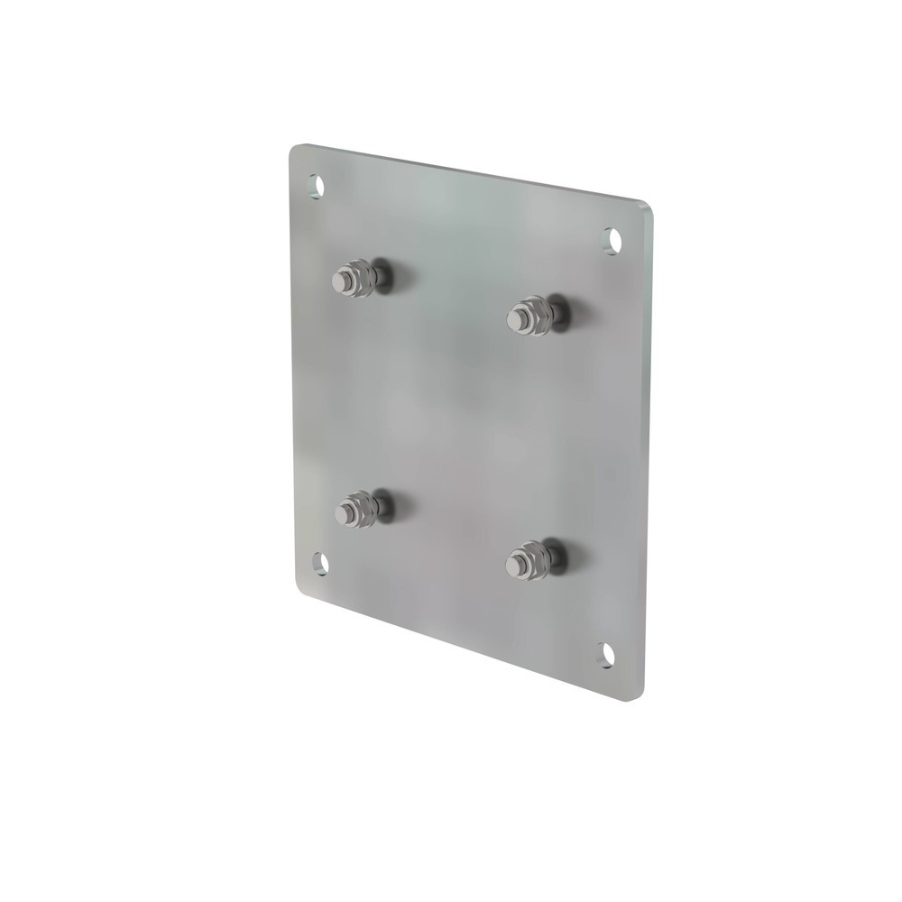 Produktabbildung: Munk Adapterplatte Stahl feuerverzinkt 150 x 150 mm