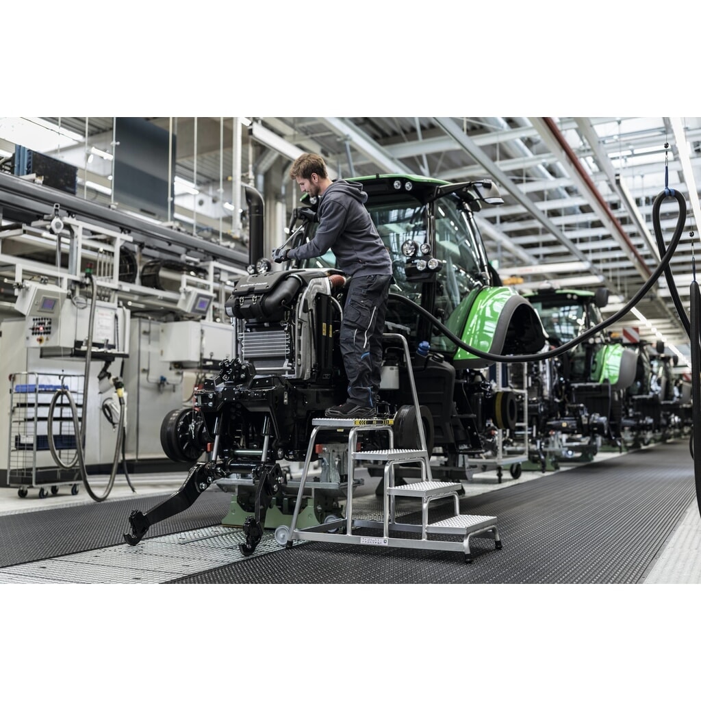 Munk Arbeitspodest starr R13 mit Handlauf 3 Stufen Produktabbildung Nr. 2: Munk Arbeitspodest starr R13 mit Handlauf 3 Stufen