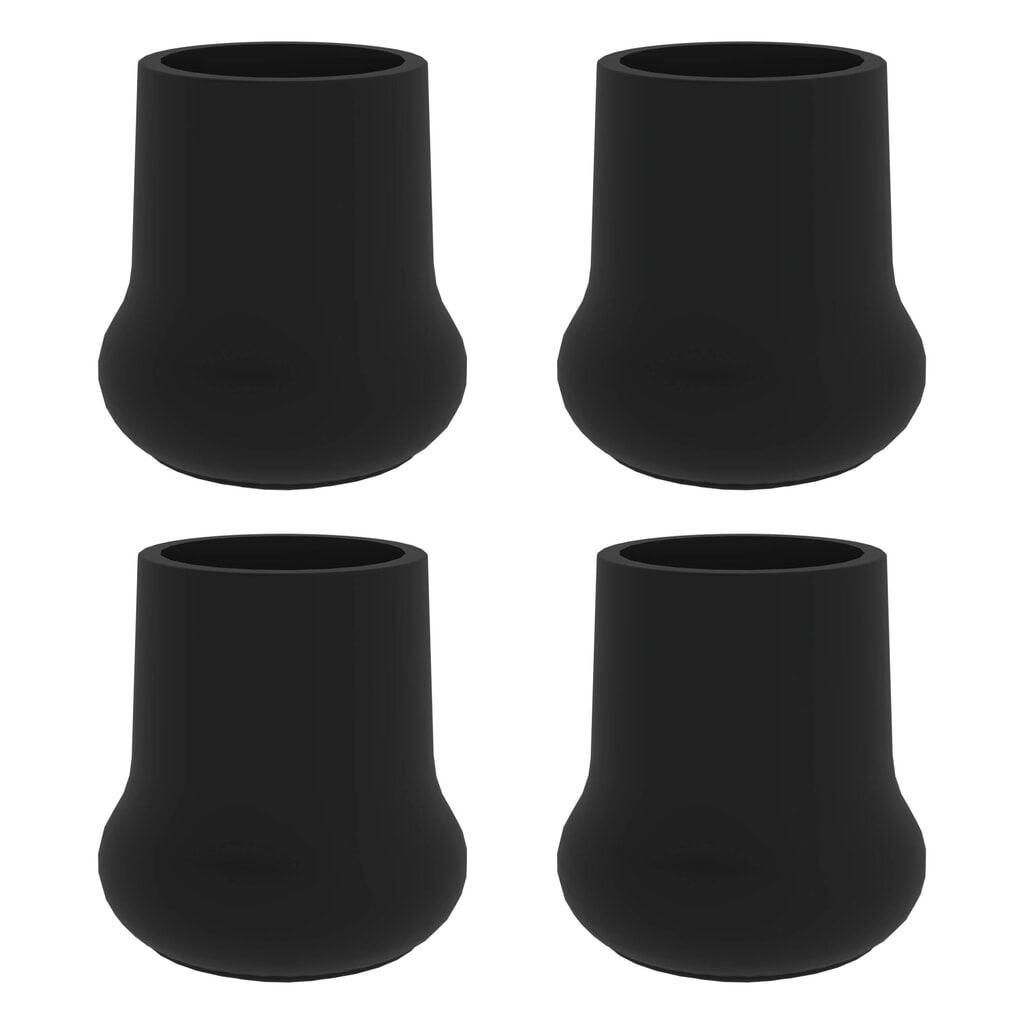 Munk Außenschuh für Aluminium-Arbeitspodest starr ø 30 schwarz TPE 85 Shore Produktabbildung: Munk Außenschuh für Aluminium-Arbeitspodest starr ø 30 schwarz TPE 85 Shore