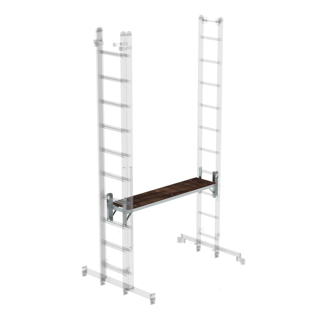 Munk Bausatz-Arbeitsdiele zu Sprossen-Mehrzweckleiter 3-teilig Produktabbildung: Munk Bausatz-Arbeitsdiele zu Sprossen-Mehrzweckleiter 3-teilig