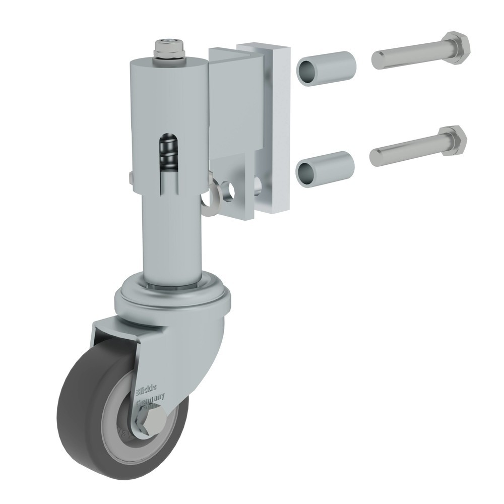 Produktabbildung Nr. 1: Munk Federrolle für Stufenleiter Feder-Lenkrolle links Ø 50 mm