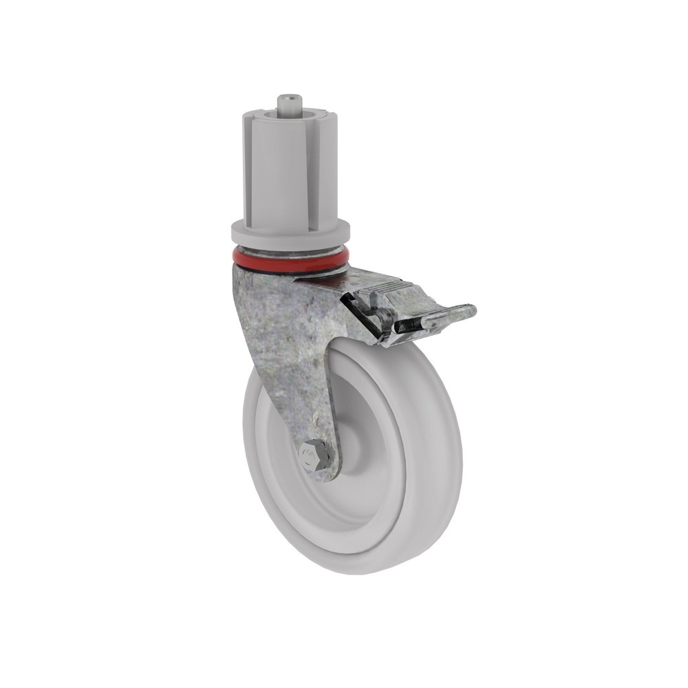 Produktabbildung: Munk Lenkrolle ø 125 mm mit Feststellbremse und Zapfen