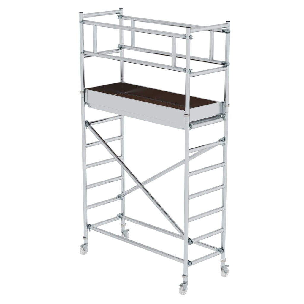 Munk ML Standard-Rollgerüst 0,75 x 1,80 m Plattformhöhe 2,20 m Produktabbildung: Munk ML Standard-Rollgerüst 0,75 x 1,80 m Plattformhöhe 2,20 m