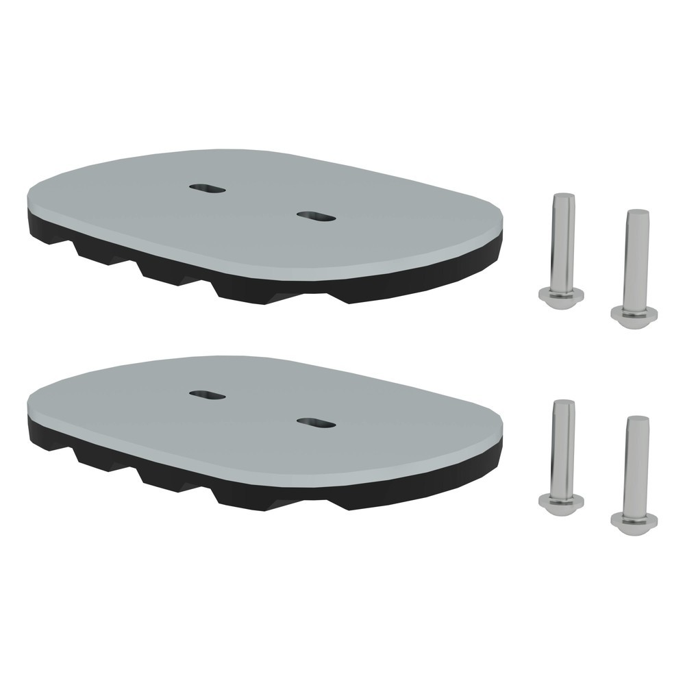 Produktabbildung: Munk nivello®-Fußplatte für Gitterroste 126x89 mm