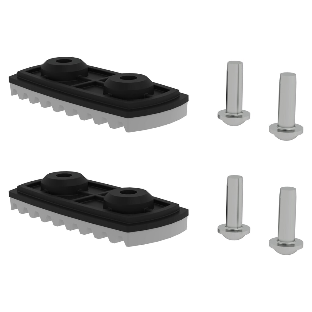 Produktabbildung: Munk nivello®-Fußplatte für glatte Untergründe für Holmhöhe 58/73 mm