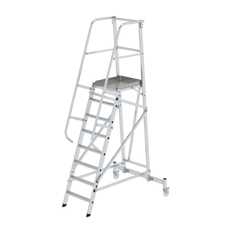 Produktabbildung: Munk Plattformleiter fahrbar 8 Stufen
