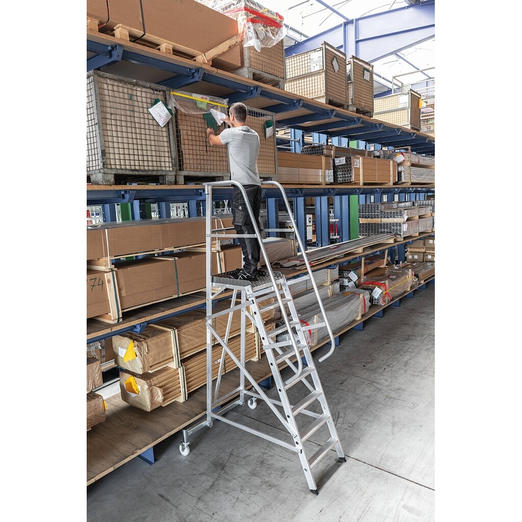 Produktabbildung Nr. 2: Munk Plattformleiter fahrbar 8 Stufen