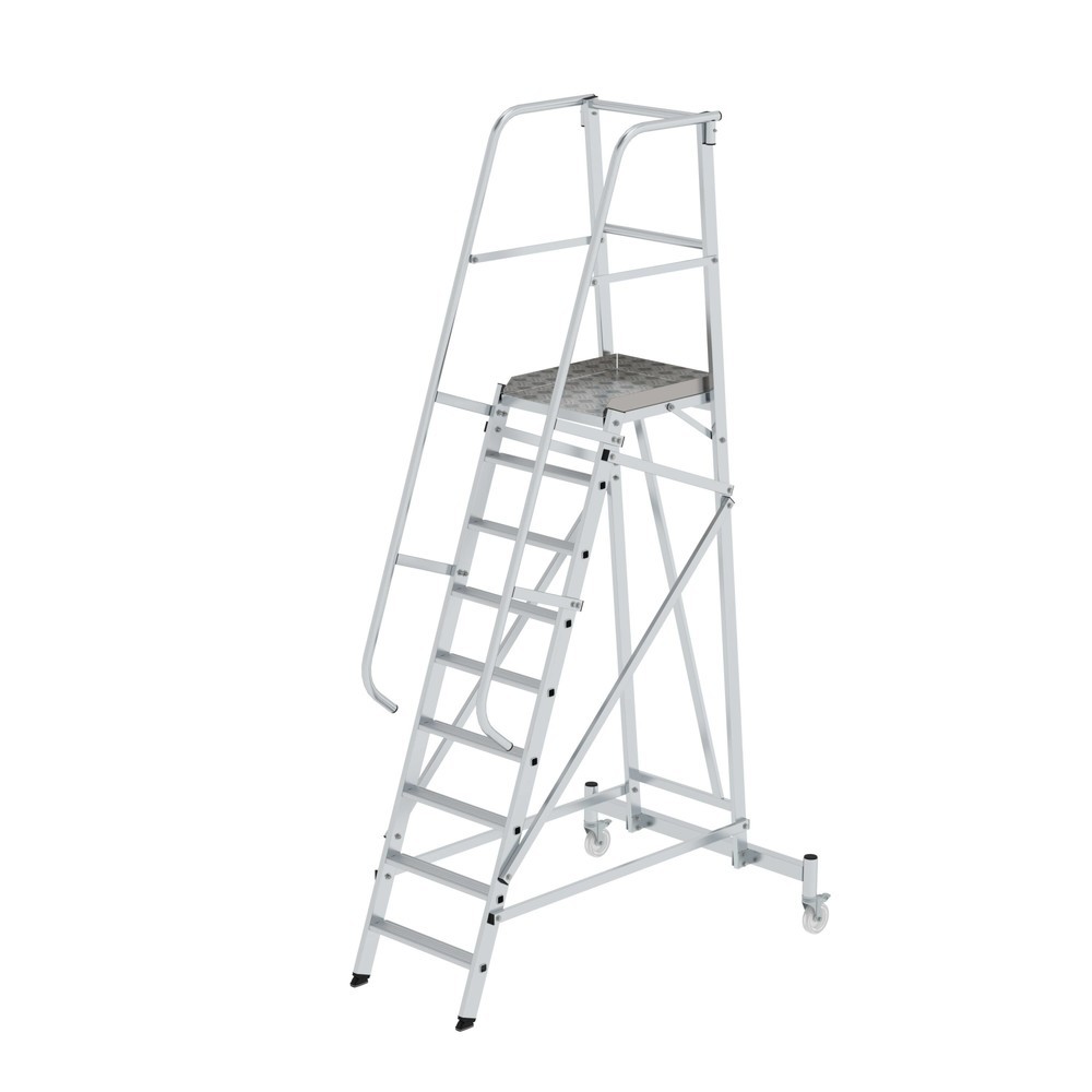 Produktabbildung Nr. 1: Munk Plattformleiter fahrbar 9 Stufen