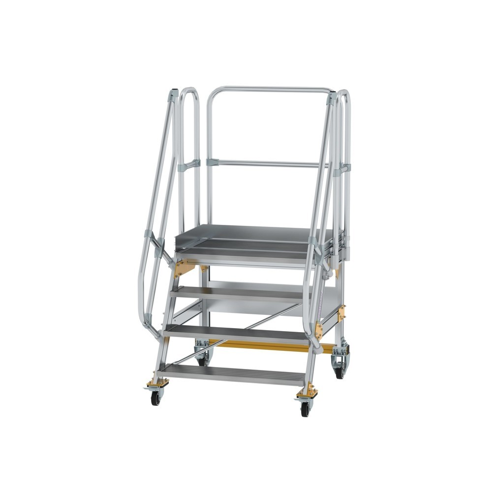 Produktabbildung: Munk Plattformtreppe fahrbar 60° Stufenbreite 1000 mm 4 Stufen