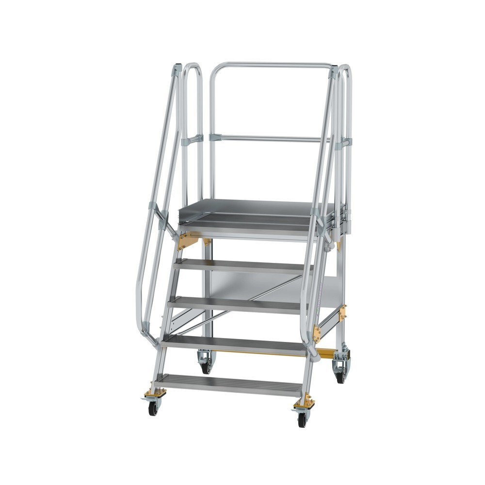 Produktabbildung: Munk Plattformtreppe fahrbar 60° Stufenbreite 1000 mm 5 Stufen