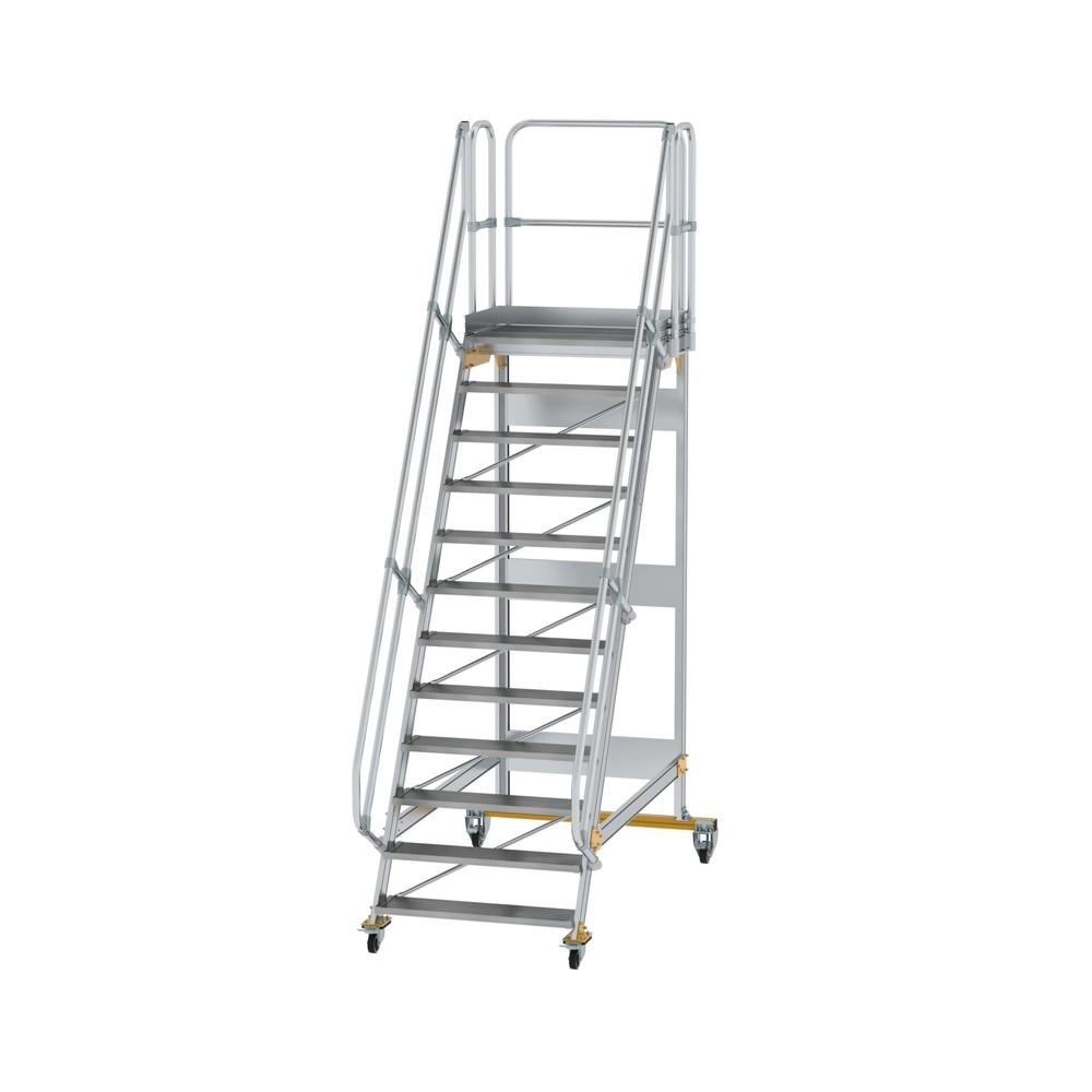 Produktabbildung: Munk Plattformtreppe fahrbar 60° Stufenbreite 1000 mm 12 Stufen